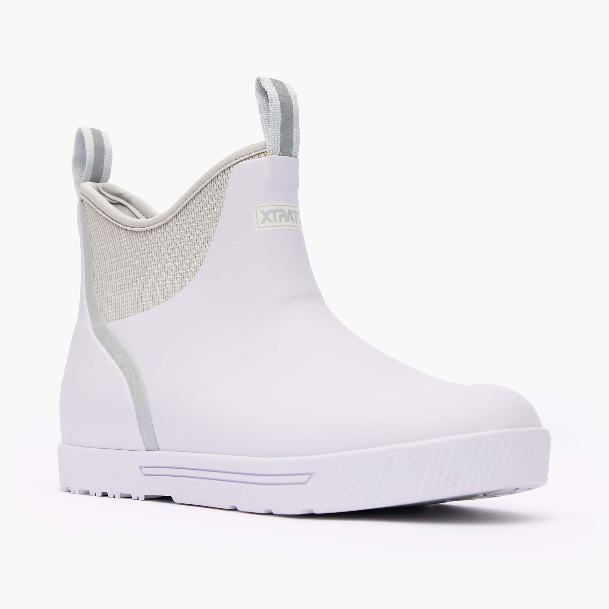 White Men's Wheelhouse Ankle Deck Boot Main View.