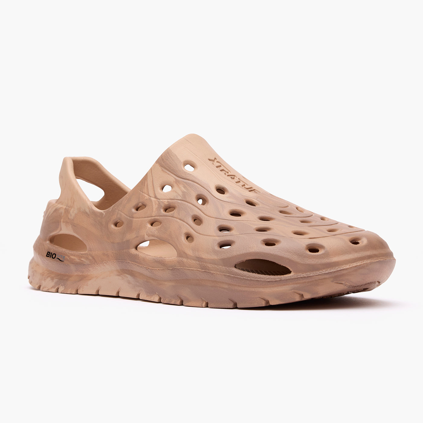 XTRATUF Riptide Sandal product image in caramel swirl.