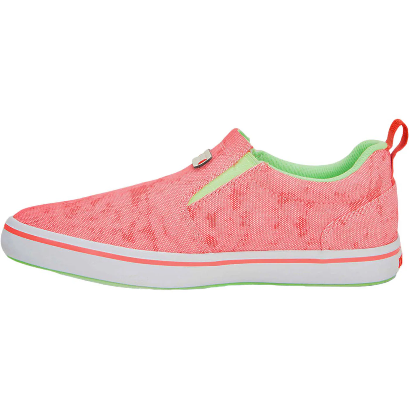 Pink Women's ECO Sharkbyte Deck Shoe Instep View.