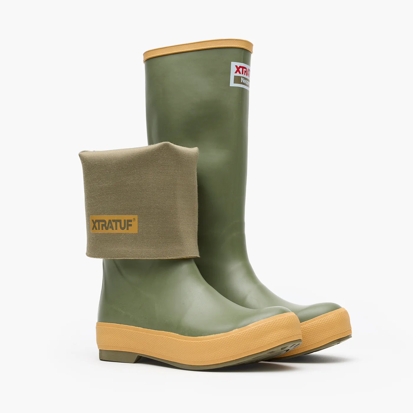 Moss Green Women's 15" Legacy Boot Pair View.