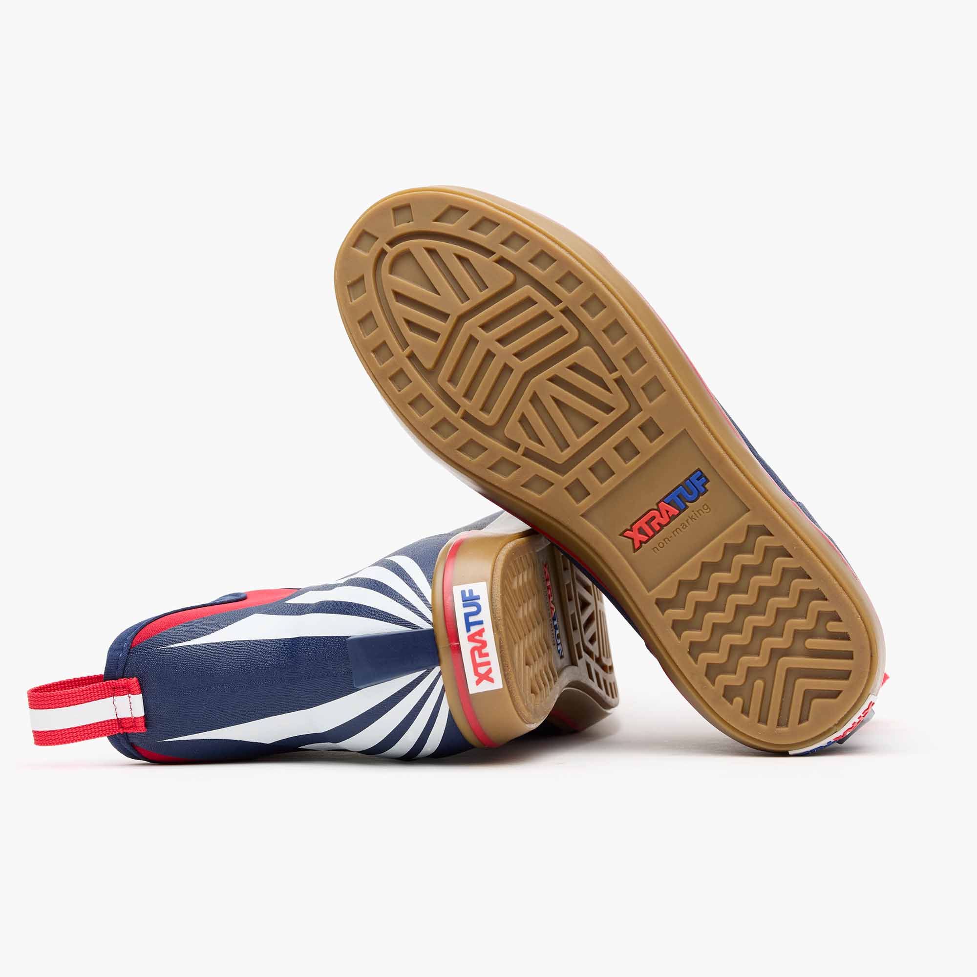 Red / White / Blue Women's Ankle Deck Boot USRowing Edition Outsole.