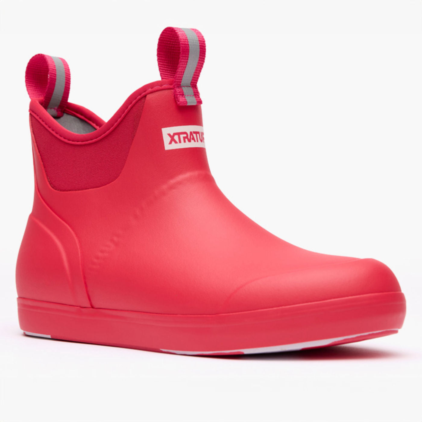 Hot Pink Women's Ankle Deck Boot Main View.