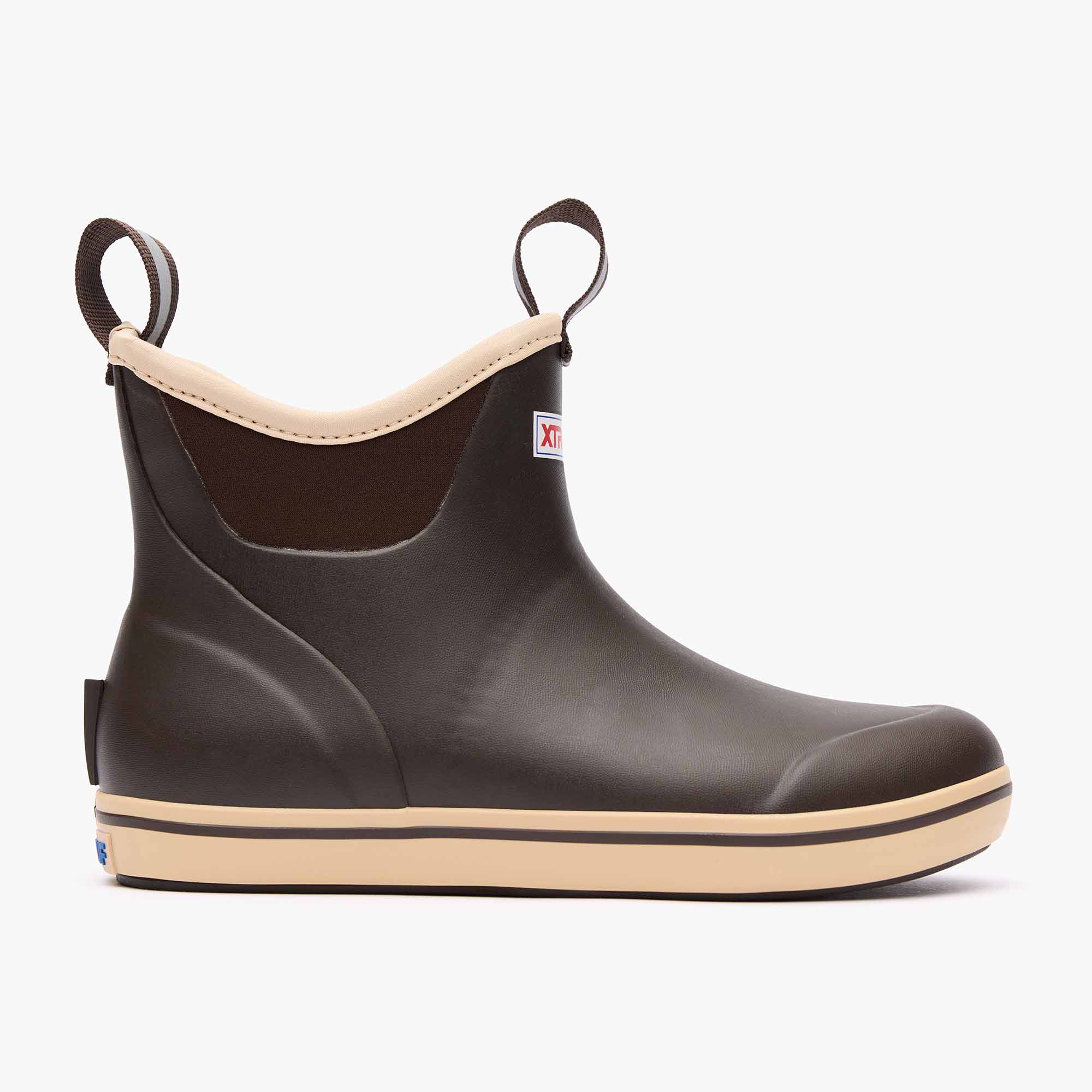 Brown Women's Ankle Deck Boot Profile.