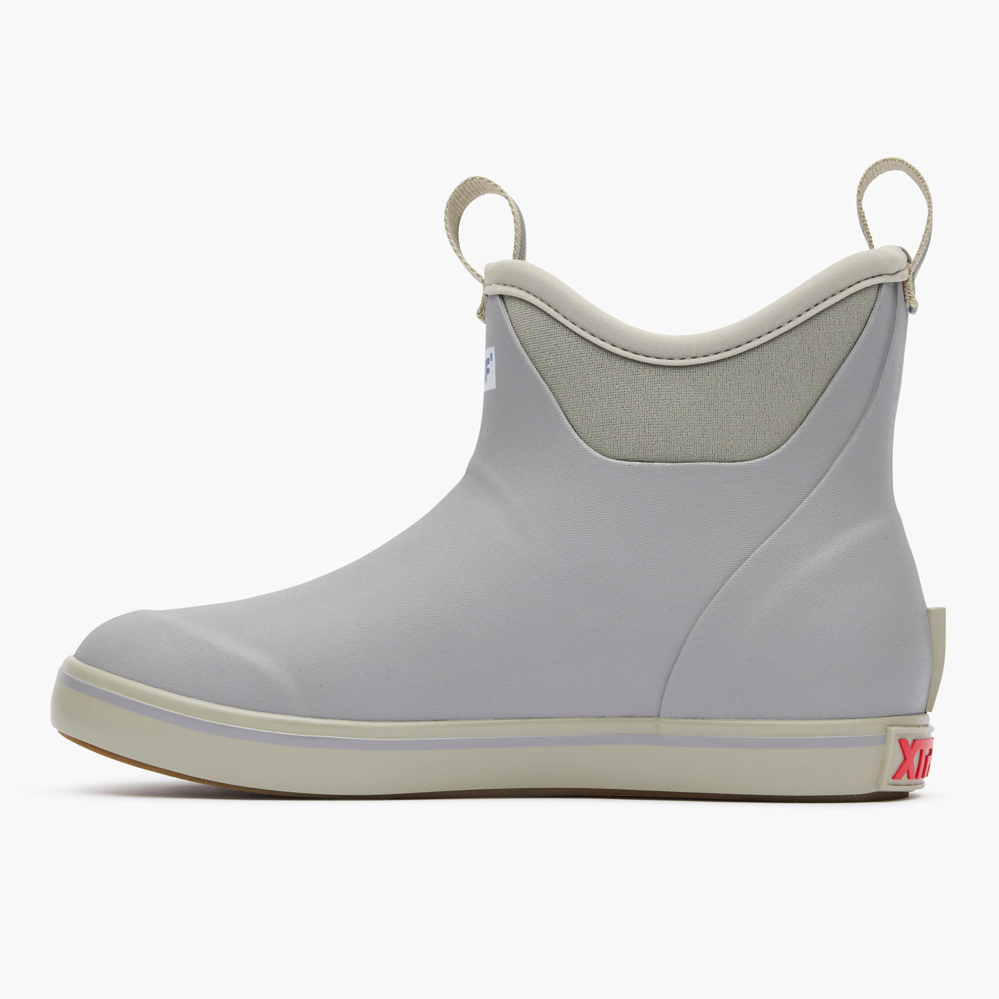 Gray Women's Fleece Lined Ankle Deck Boot Profile 2.