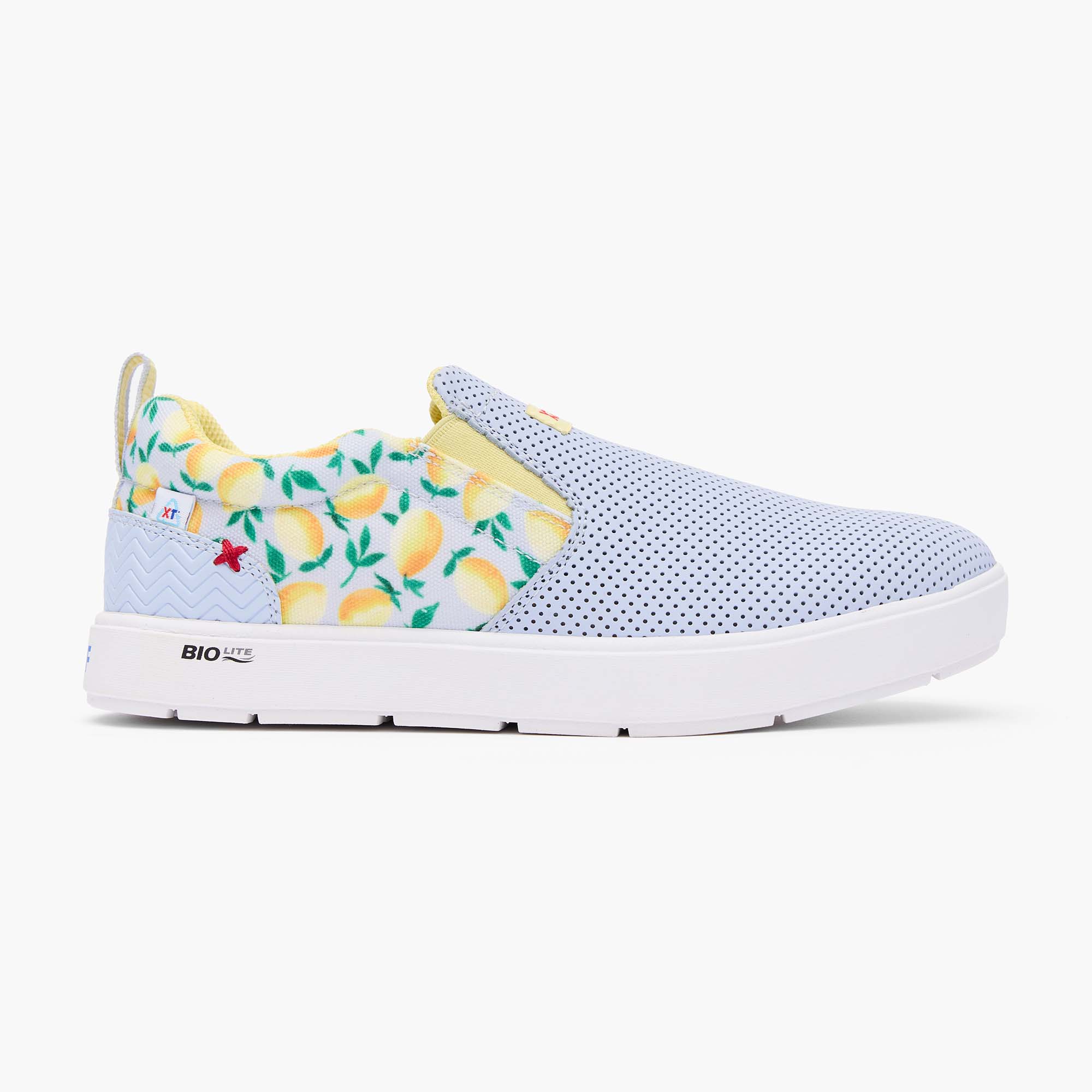 Periwinkle Lemon Women's Sharkbyte 2.0 ECO Deck Shoe Profile.